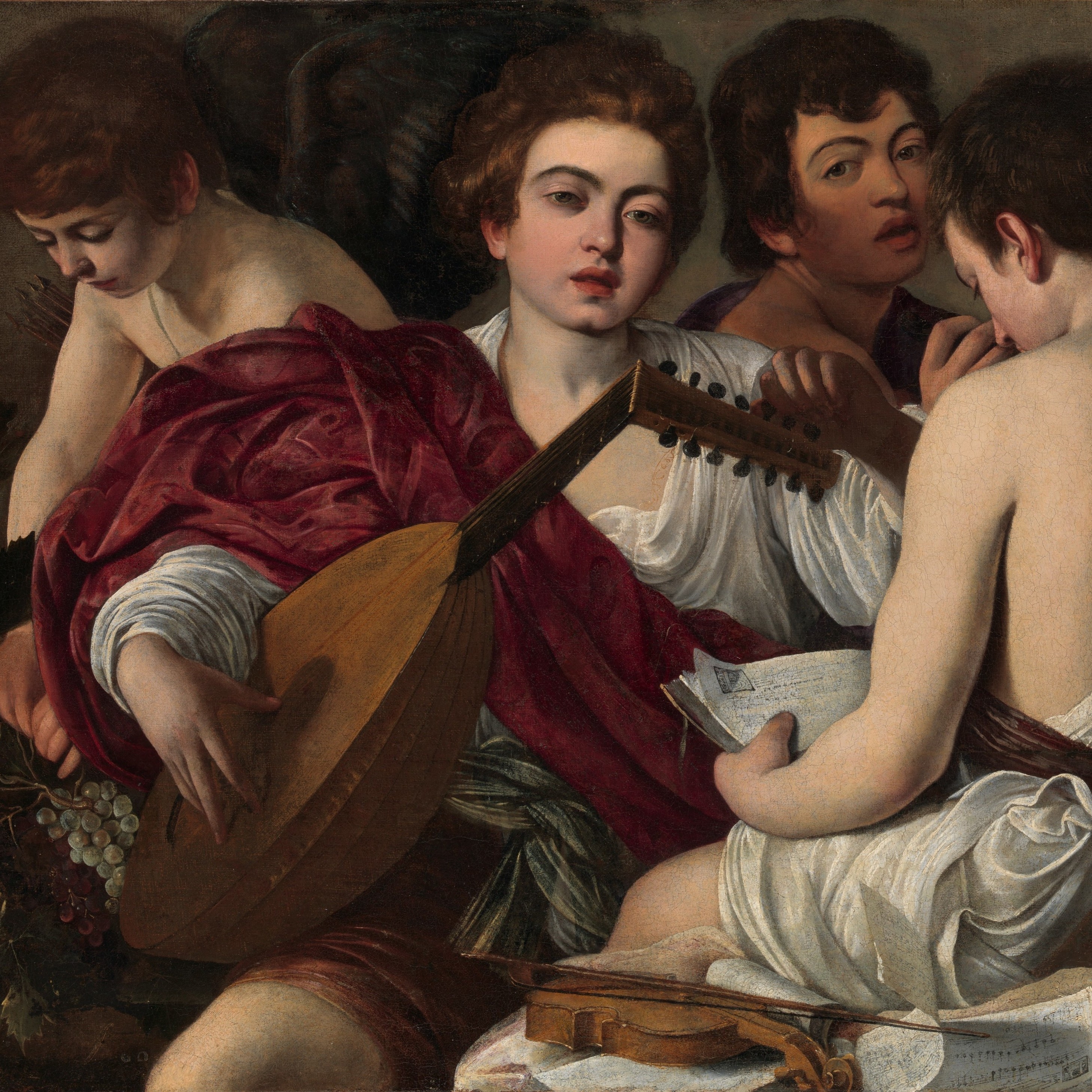 Caravaggio painting The Musicians
